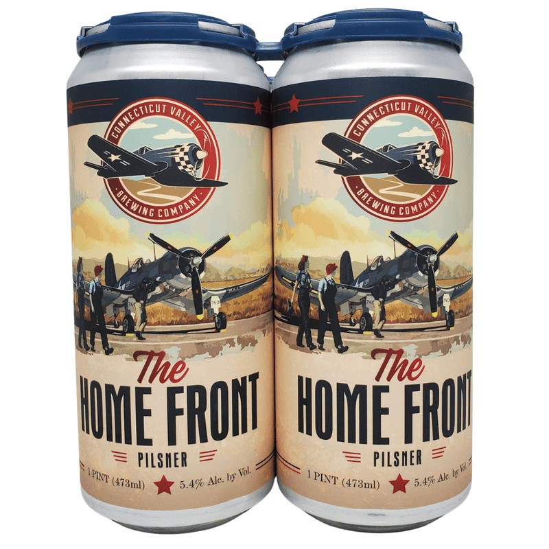 Connecticut Valley Brewing The Home Front Pilsner 4pk cans