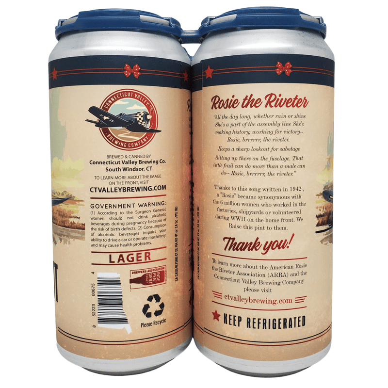 Connecticut Valley Brewing The Home Front Pilsner 4pk cans