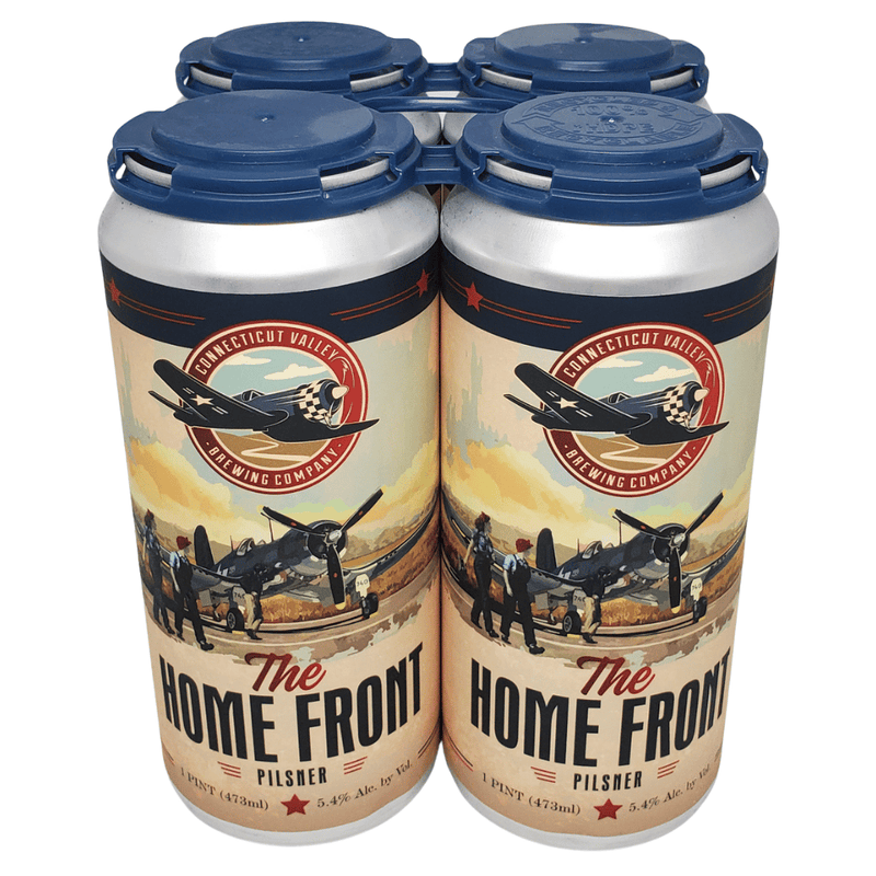 Connecticut Valley Brewing The Home Front Pilsner 4pk cans