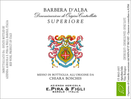 E Pira - Chiara Boschis Barbera d'Alba label