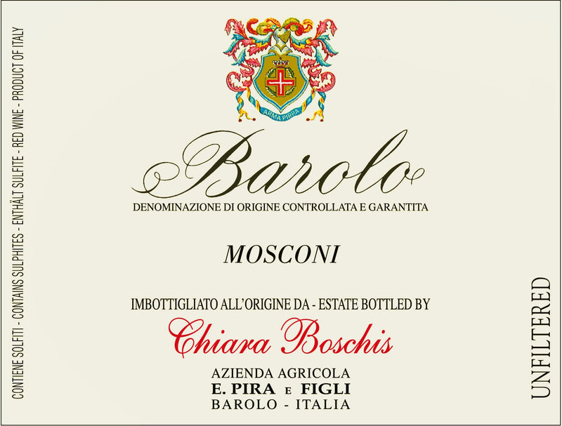 E Pira - Chiara Boschis Barolo Moschoni label