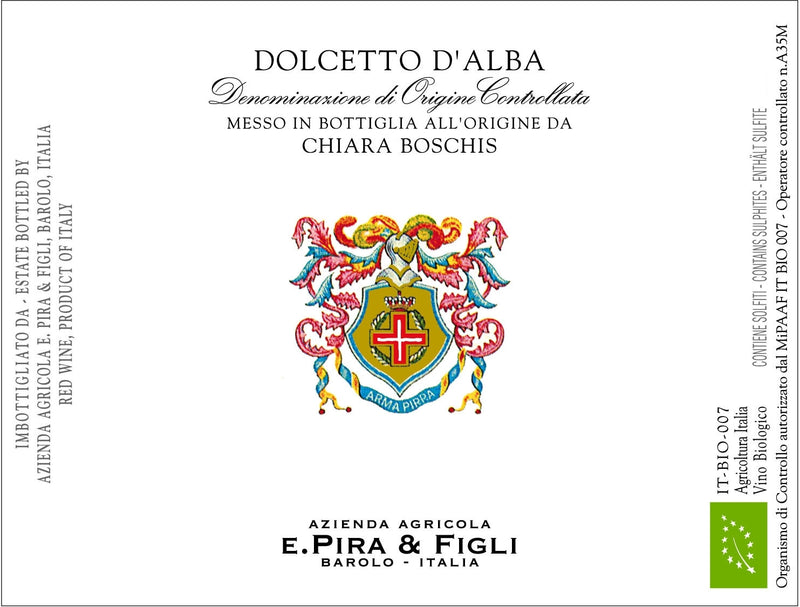 E Pira - Chiara Boschis Dolcetto d'Alba label