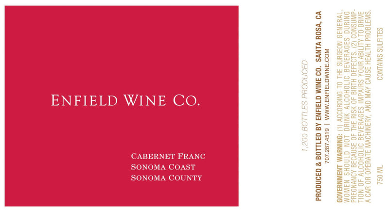 Enfield Wine Co. Cabernet Franc label