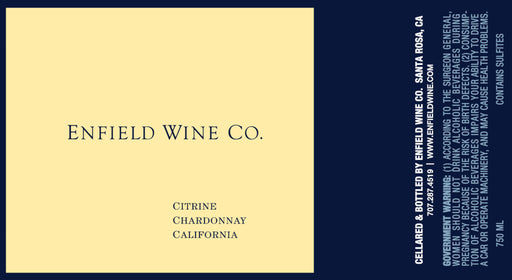 Enfield Wine Co. Citrine Chardonnay label