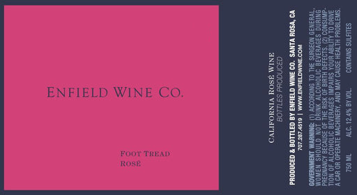 Enfield Wine Co. Foot Tread Rosé label