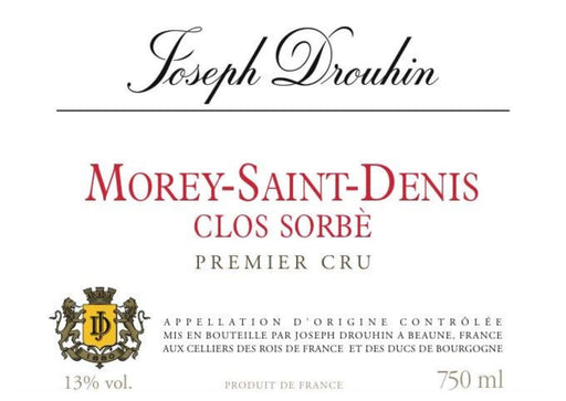 Joseph Drouhin Morey-Saint-Denis 1er Cru Clos Sorbe label