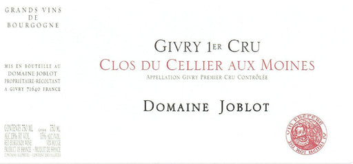 Joblot Givry Cellier aux Moines label