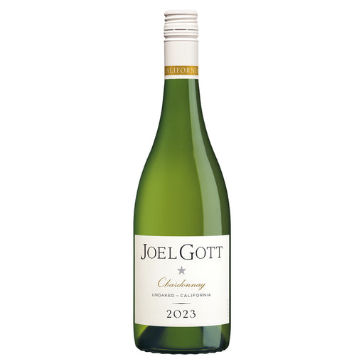 Joel Gott Unoaked Chardonnay bottle