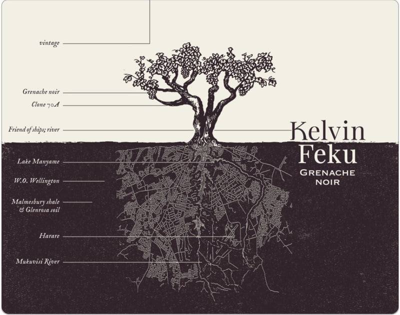 Kelvin Feku Grenache Noir label
