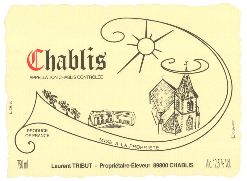 Laurent Tribut Chablis label