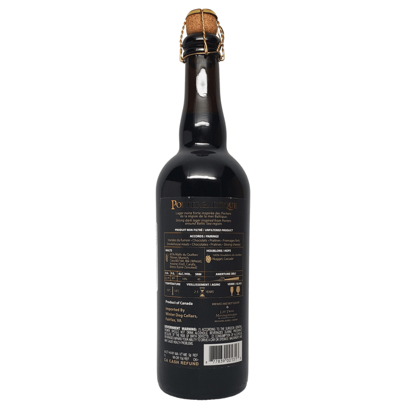 Les Trois Mousquetaires Microbrasseurs Porter Baltique Grande Cuvee 750ml