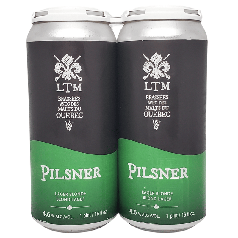 Les Trois Mousquetaires Microbrasseurs Pilsner 4pk 16oz cans