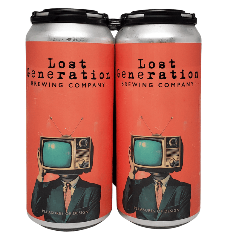 Lost Generation Brewing Pleasures of Design Hazy IPA with Mosaic Motueka and Citra Hops 4pk 16oz cans