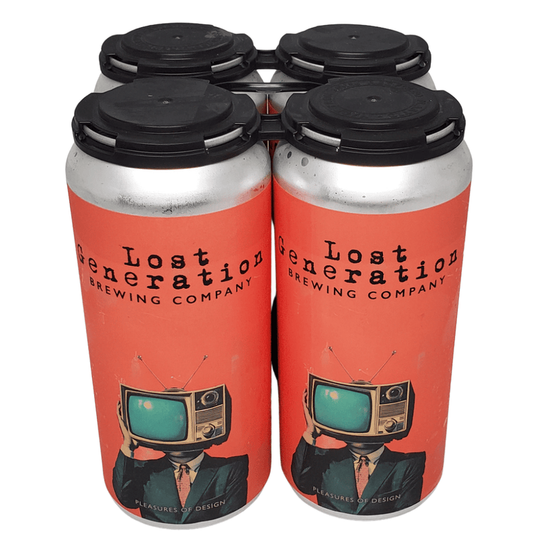 Lost Generation Brewing Pleasures of Design Hazy IPA with Mosaic Motueka and Citra Hops 4pk 16oz cans