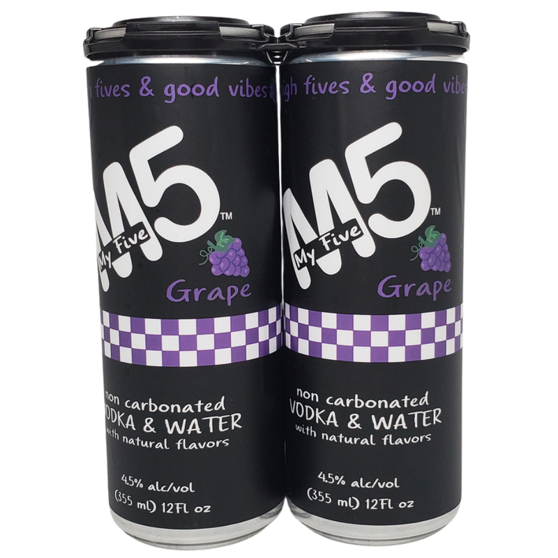 MY5 Grape vodka non carbonated cocktail 4pk 12oz cans