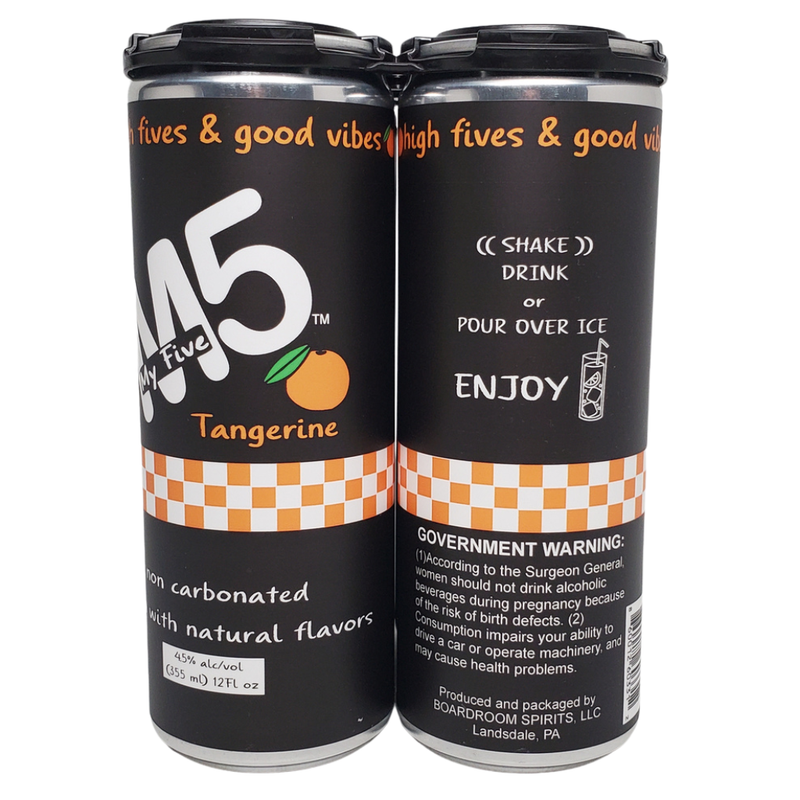 MY5 Tangerine vodka non carbonated cocktail 4pk 12oz cans