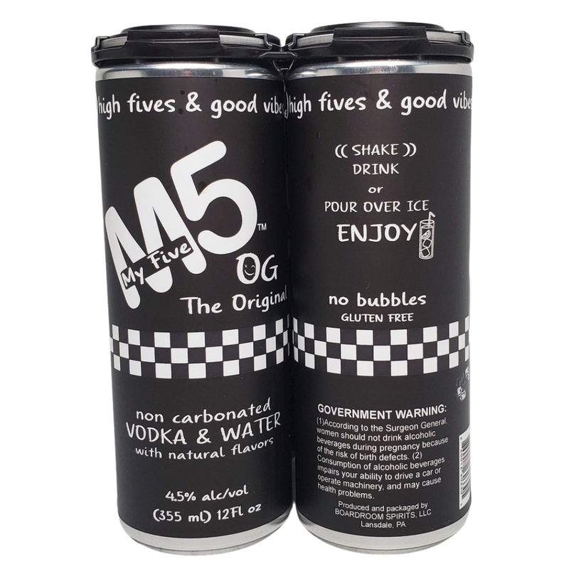 MY5 The Original vodka non carbonated cocktail 4pk 12oz cans