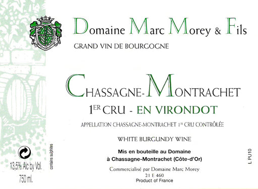 Marc Morey Chassagne-Montrachet 1er Cru En Virondot label