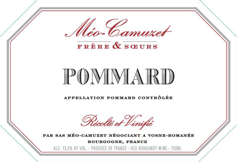Meo-Camuzet Pommard label