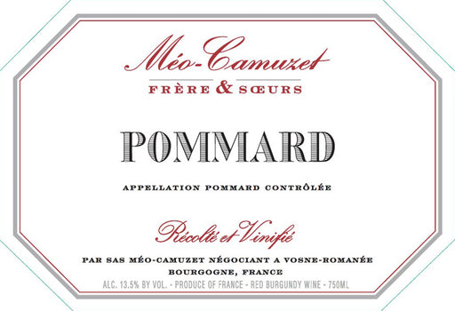 Meo-Camuzet Pommard label