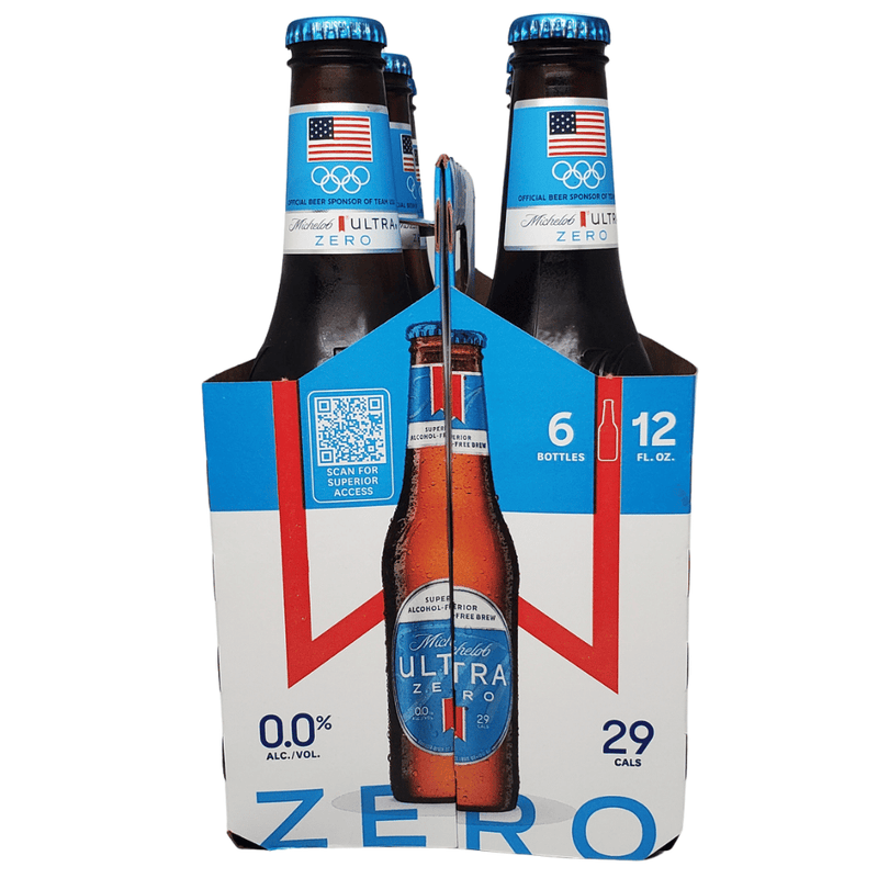 Michelob ULTRA Zero Non-Alcoholic American Lager Beer 6pk