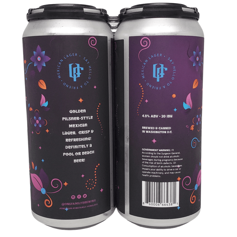 One Family Brewing Mama Cita Mexican Lager 4pk 16oz cans