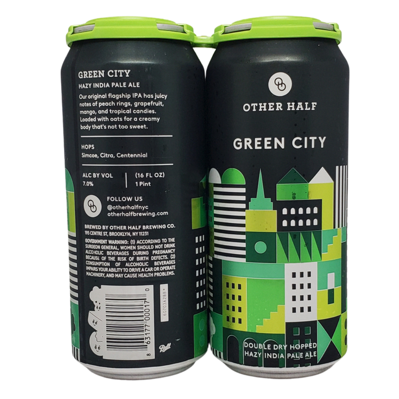 Other Half Brewing Green City DDH Hazy IPA 4pk 16oz cans