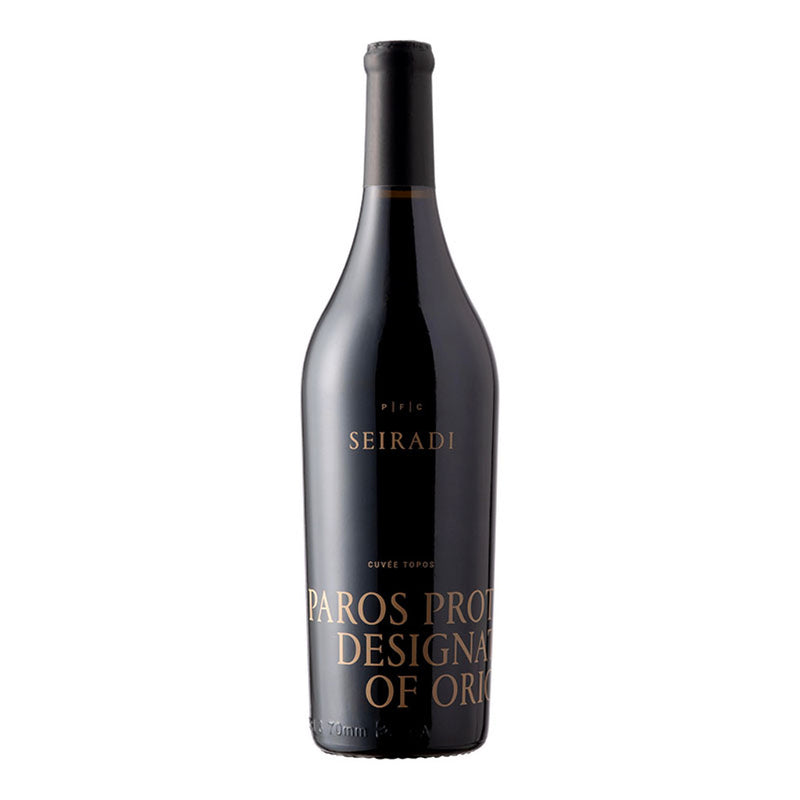 Paros Farming Community Seiradi Red Cuvee Topos bottle
