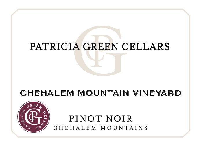 Patricia Green Cellars Chehalem Mountain Vineyard Pinot Noir label