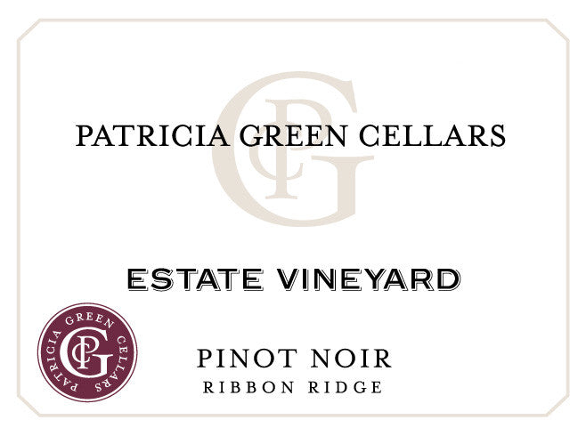 Patricia Green Cellars Ribbon Ridge Estate Vineyard label