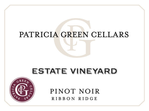 Patricia Green Cellars Ribbon Ridge Estate Vineyard label