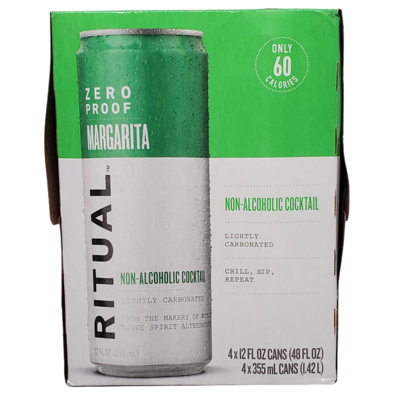 Ritual Zero Proof Margarita Non-Alcoholic Cocktail 4pk 12oz cans
