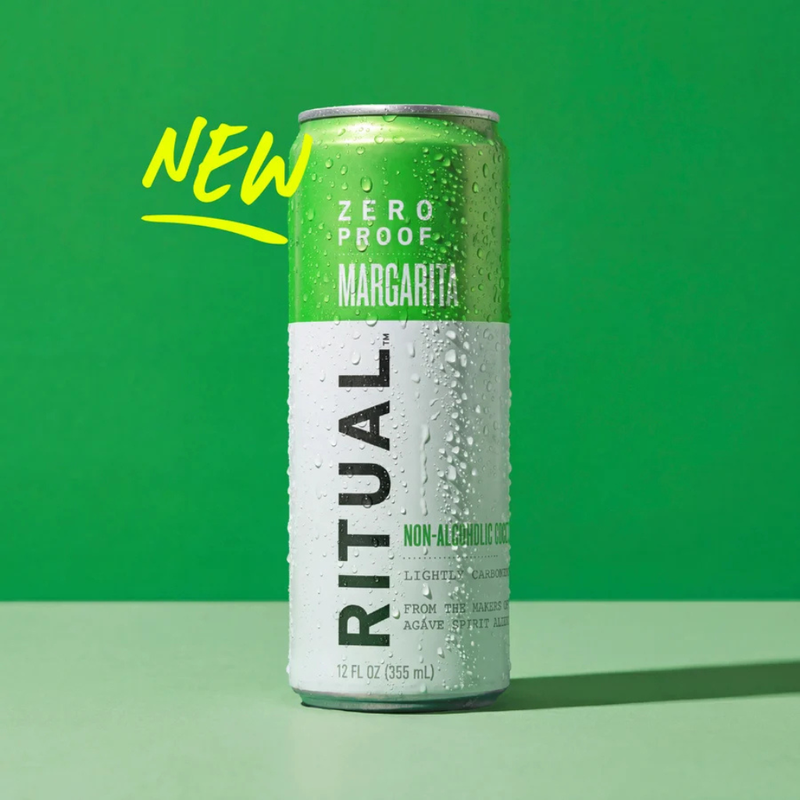 Ritual Zero Proof Margarita Non-Alcoholic Cocktail 4pk 12oz cans