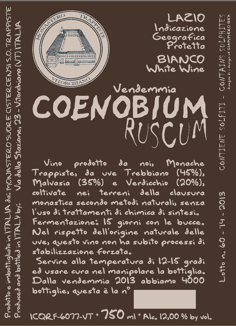 Monastero Suore Cistercensi Coenobium Ruscum label