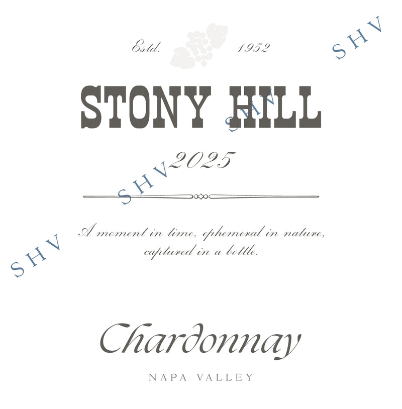 2025 Stony Hill - Chardonnay SHV Napa Valley (750ml)