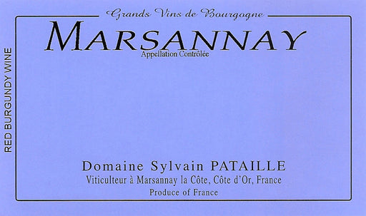 Sylvain Pataille Marsannay Rouge label