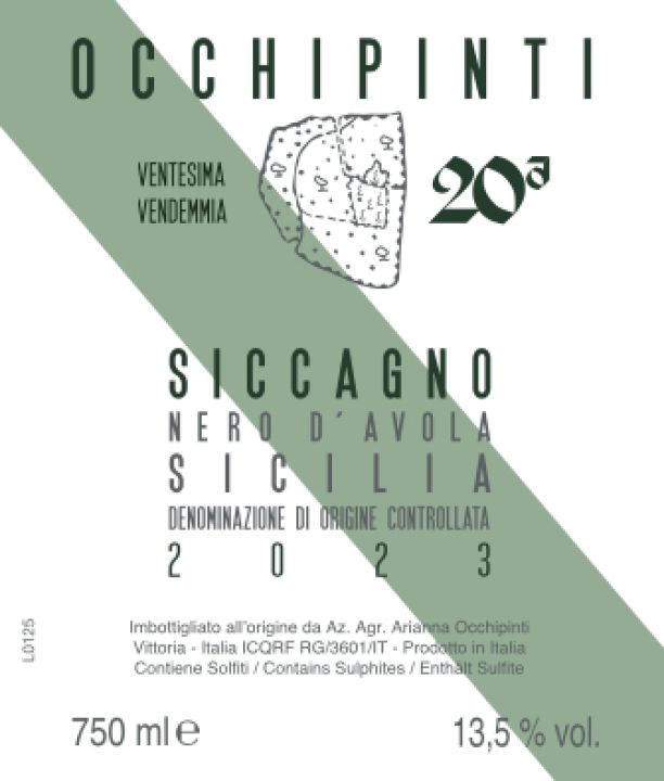 2023 Arianna Occhipinti - Sicilia Rosso DOC Nero d'Avola Siccagno (750ml)