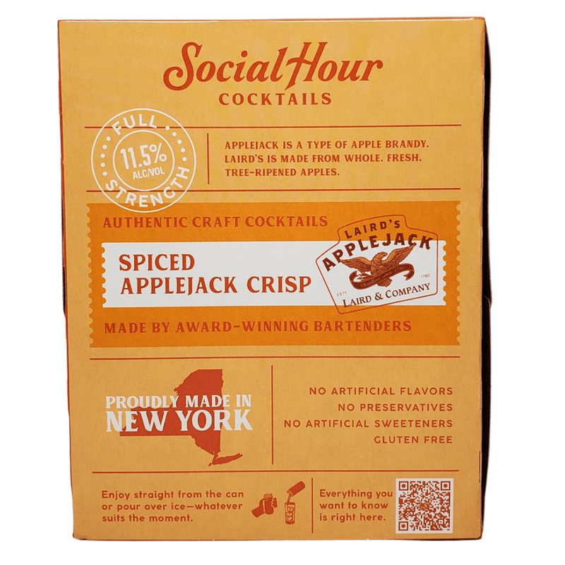 Social Hour Cocktails Applejack Crisp 4pk cans