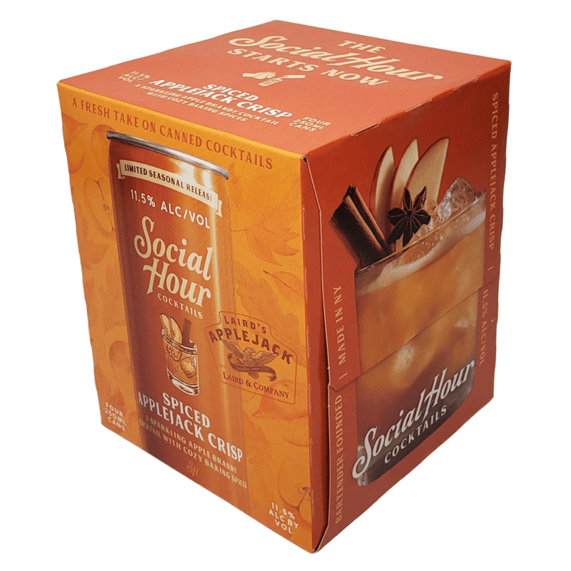 Social Hour Cocktails Applejack Crisp 4pk cans