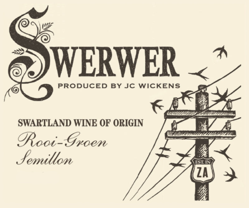 Swerwer Rooi-Groen Semillon label
