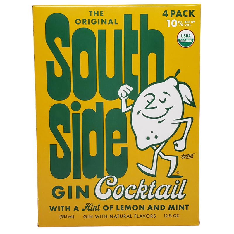 The Original South Gin Cocktail w/ Lemon and Mint 4pk 12oz cans