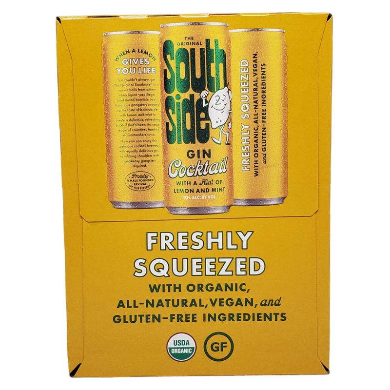 The Original South Gin Cocktail w/ Lemon and Mint 4pk 12oz cans
