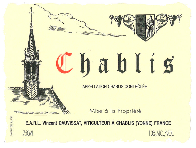 Vincent Dauvissat Chablis label