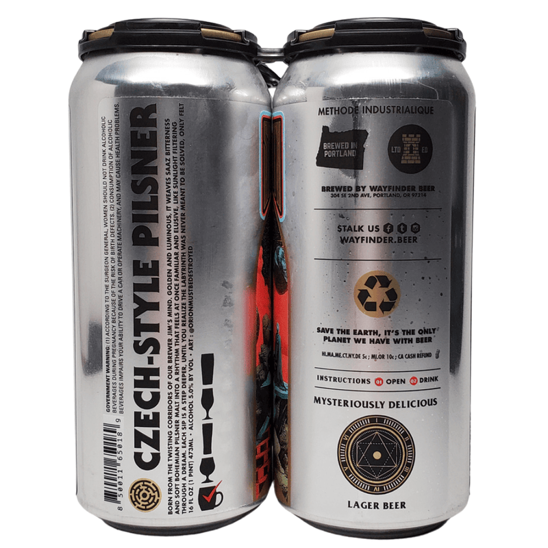 Wayfinder Beer Spectral Labyrinth Czech-style Pilsner 4pk 16oz cans