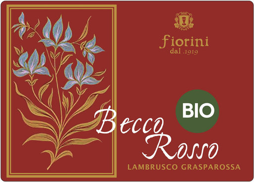 Fiorini Becco Rosso Lambrusco Grasparossa bottle