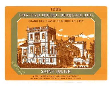 1986 Chateau Ducru Beaucaillou - St. Julien (750ml)