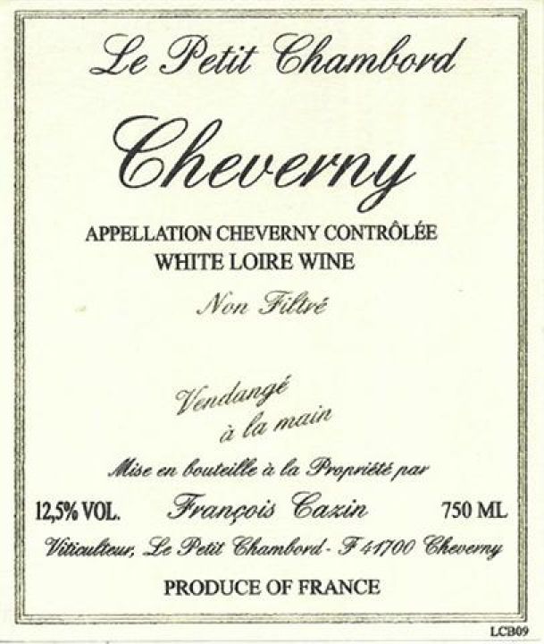 2025 Francois Cazin  - Cheverny Blanc (750ml)