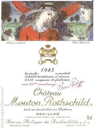 1985 Chateau Mouton Rothschild Pauillac (750ml)