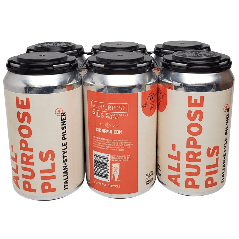 DC Brau Brewing All Purpose Pils 6pk cans