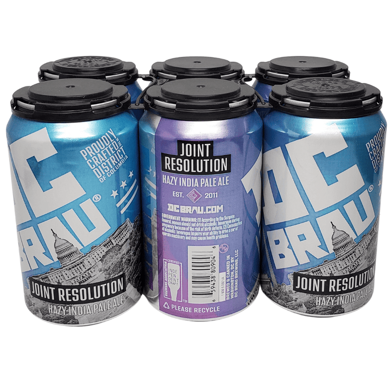 DC Brau Brewing Joint Resolution Hazy IPA 6pk can